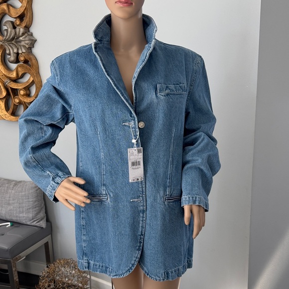 Mango Jackets & Blazers - BWT Mango Denim Blazer